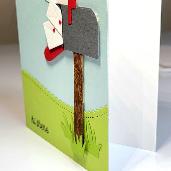 Unique Handcrafted Greeting Card, Blank Interior, Just Because I Care w/Envelope - Picture 8 of 10